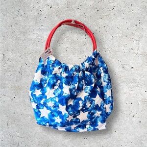 NWT Red White & New Tie Dye Star Beach Tote